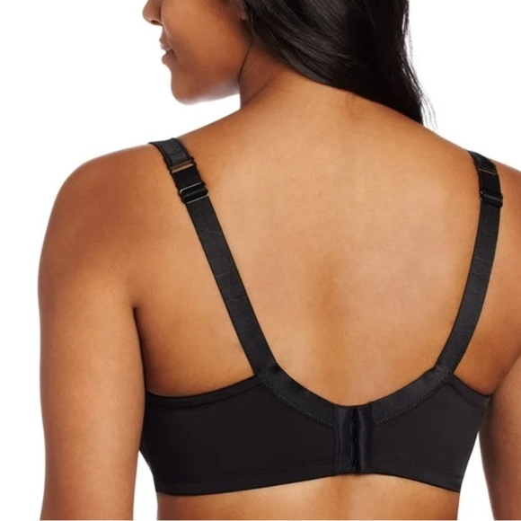 CARNIVAL 512 Black Molded Tuxedo Low Plunge Full Figure‎ Underwire Bra Sz 46DD - Picture 3 of 14